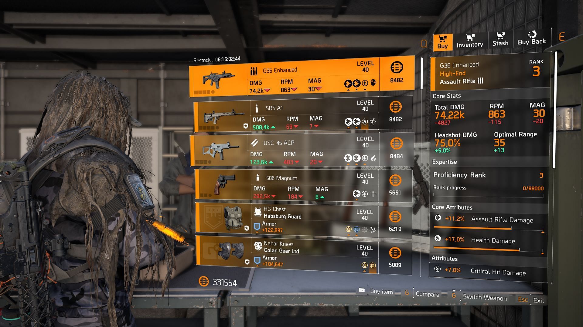 The Division 2 vendor at The Bridge Settlement in Brooklyn (Image via Sportskeeda Gaming || Ubisoft)